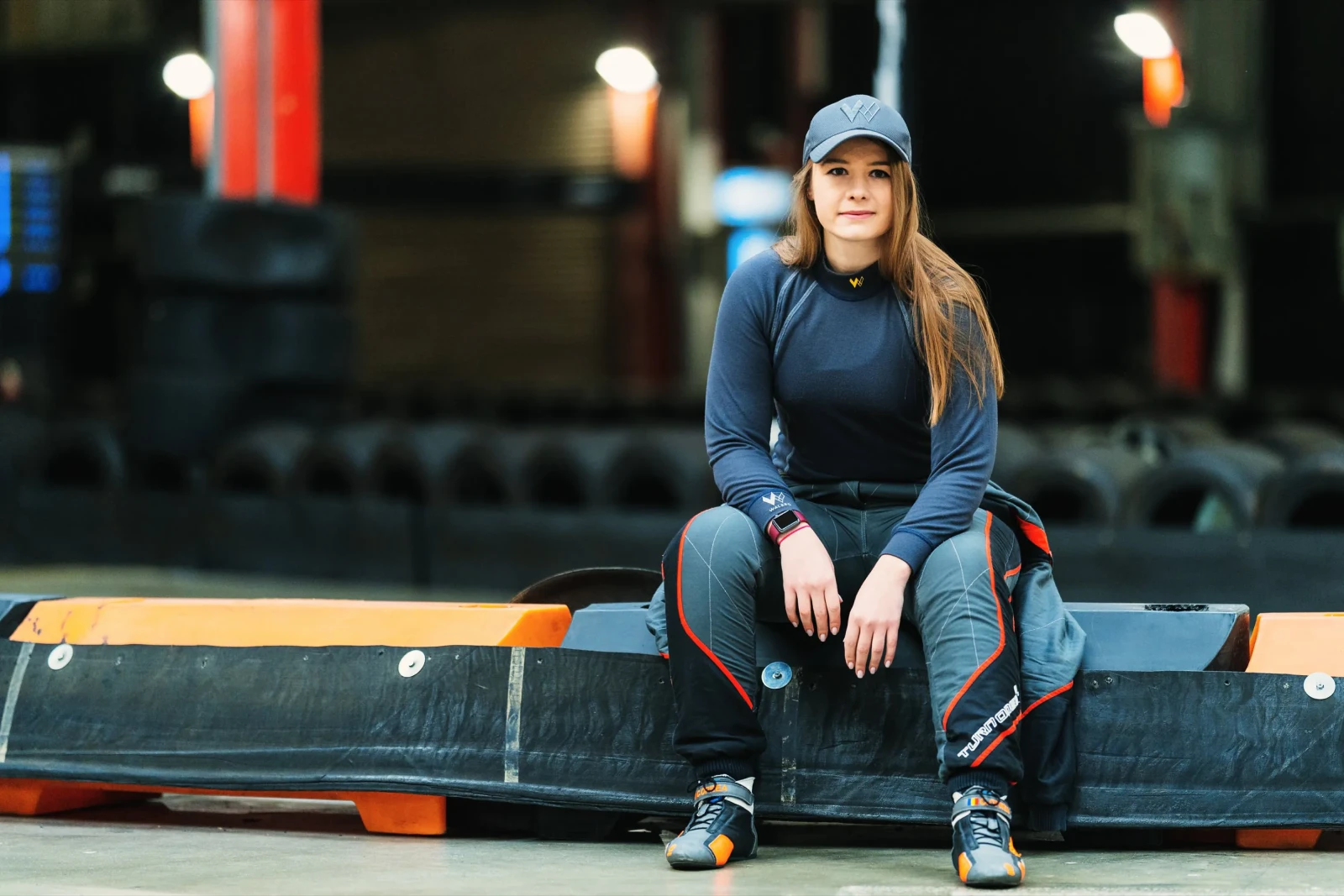 Race drivers in Walero gear